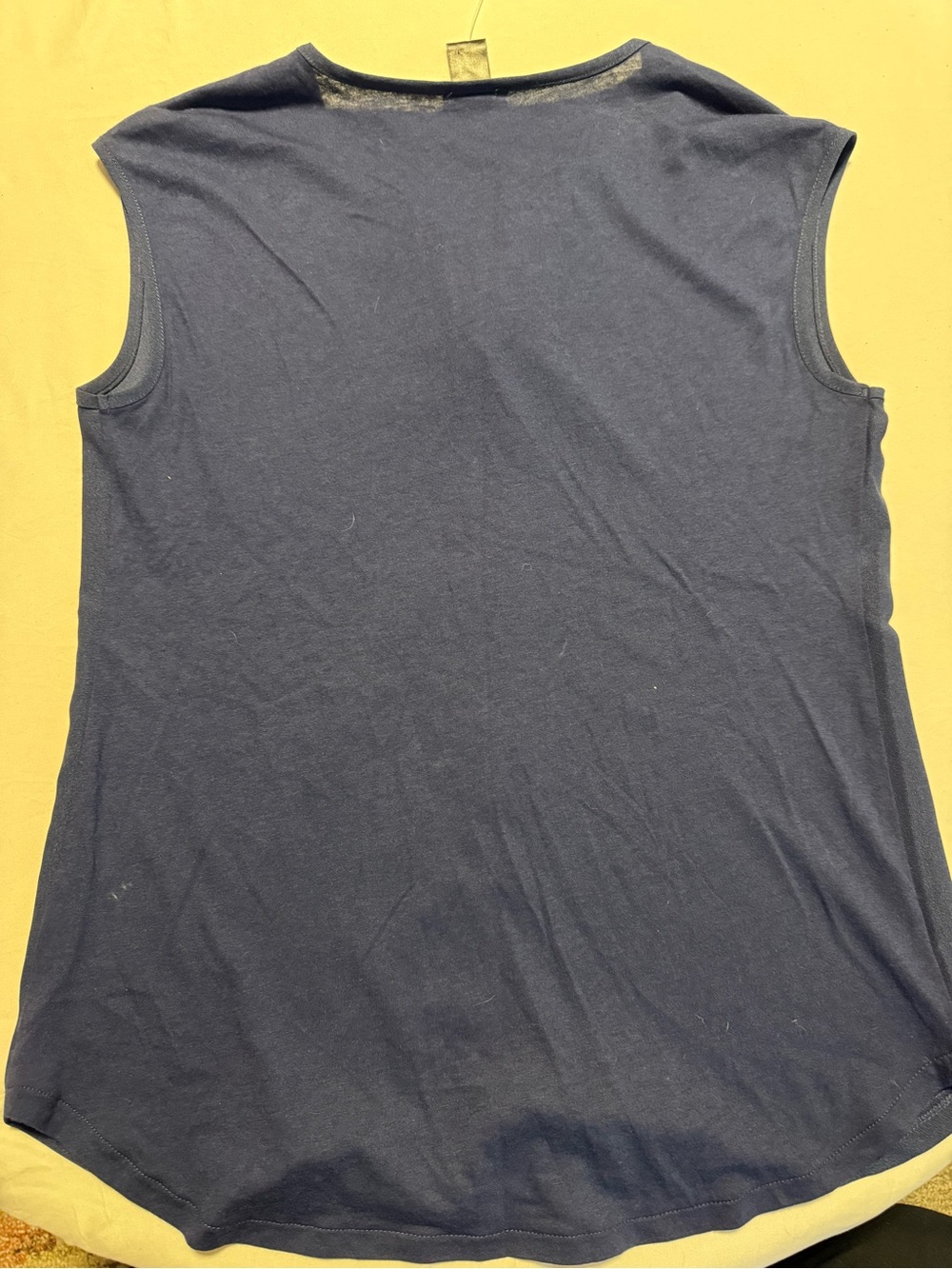 Ann Taylor Sleeveless Pleat-Front Camisole Navy Blue Sleeveless Blouse NWT Sz Md - Picture 3 of 3